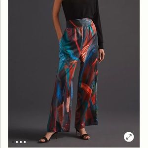 NWT Hutch Anthropologie Geo Wide-Leg Pants
